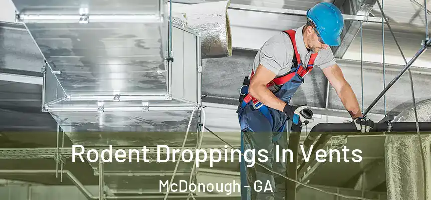  Rodent Droppings In Vents McDonough - GA